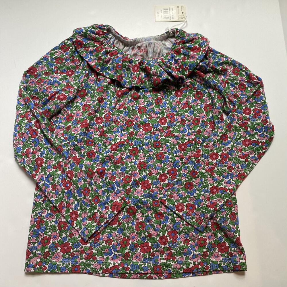 NEW Mini Boden Liberty Floral Ruffle Top